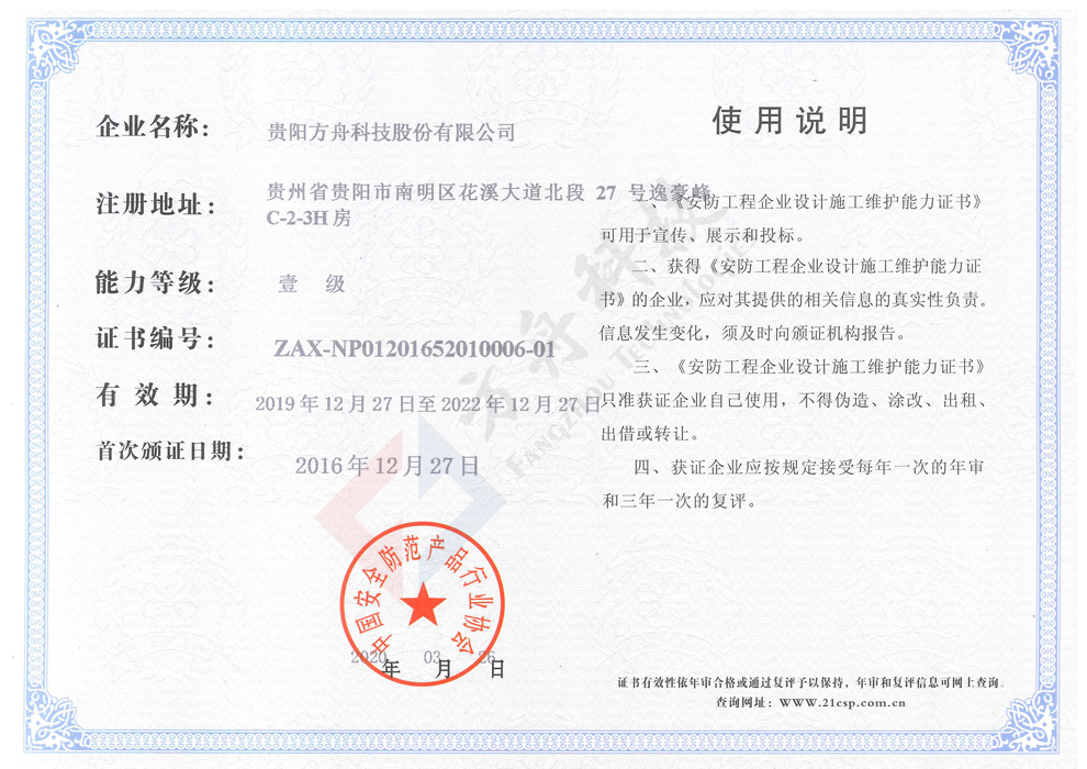 2020安防一级